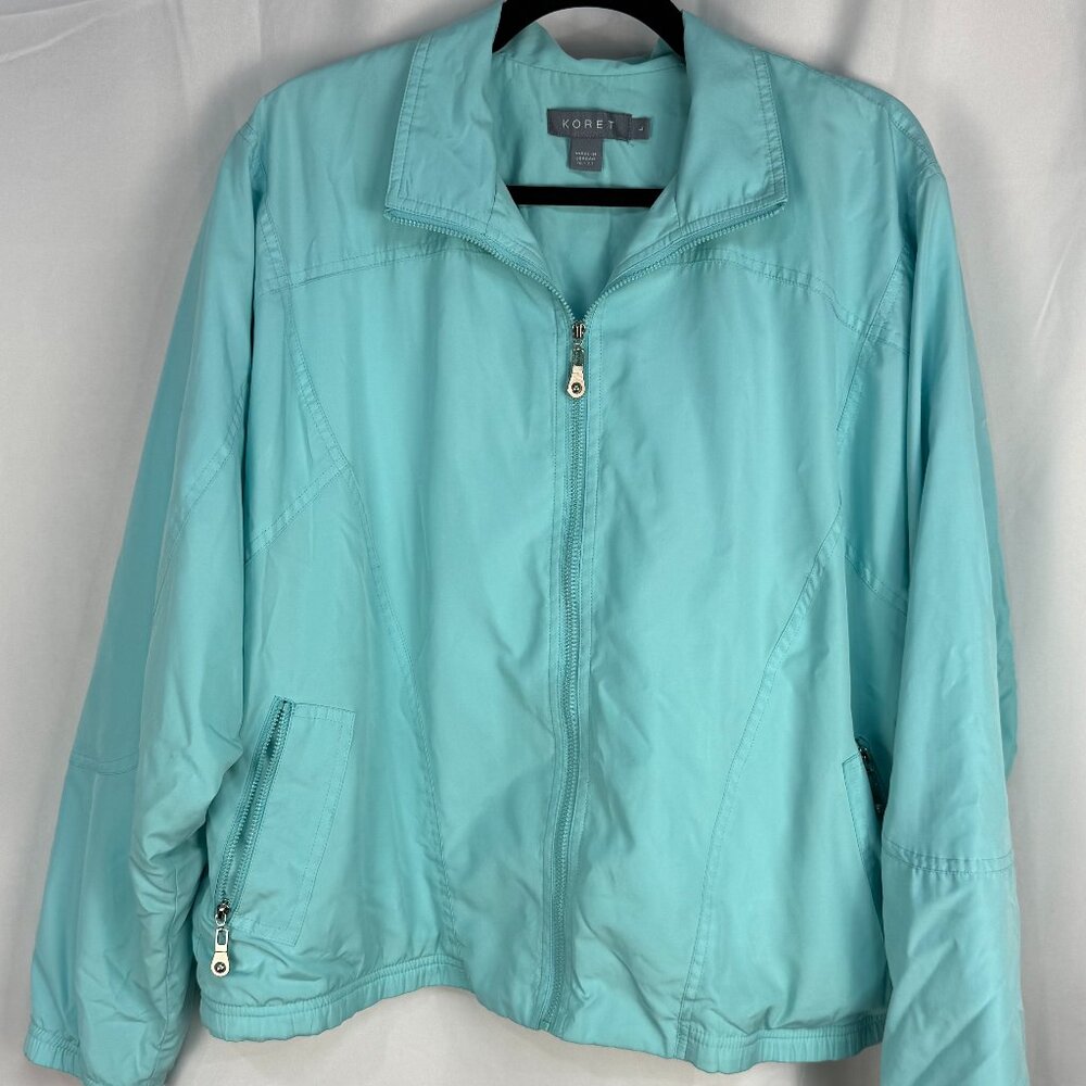  Koret Sport Windbreaker Style Jacket Green Size Large
